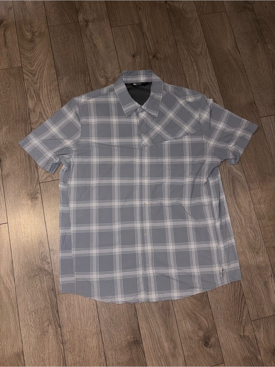 Outdoor Research Other - Outdoor Research Light Gray Plaid Short Sleeve Button-Down Shirt
